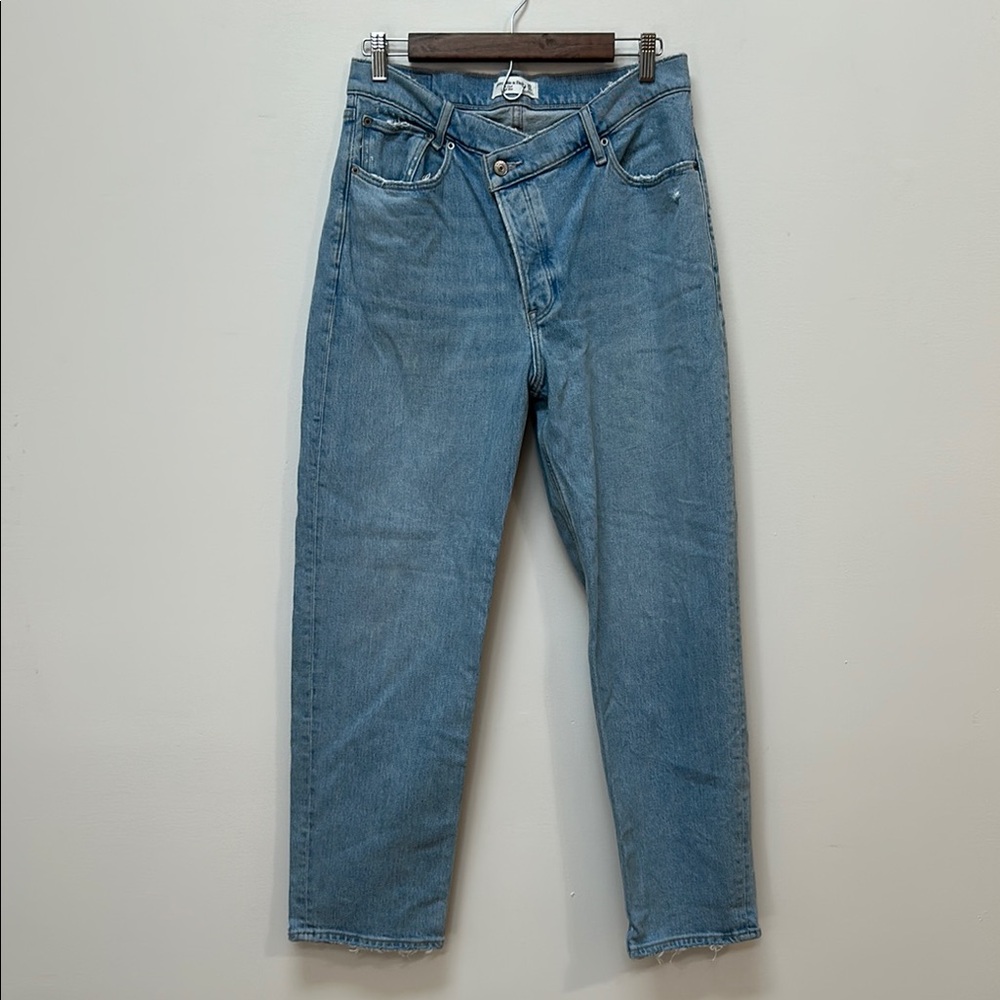 Abercrombie & Fitch Blue The Dad Jeans Crossover waist - 30S